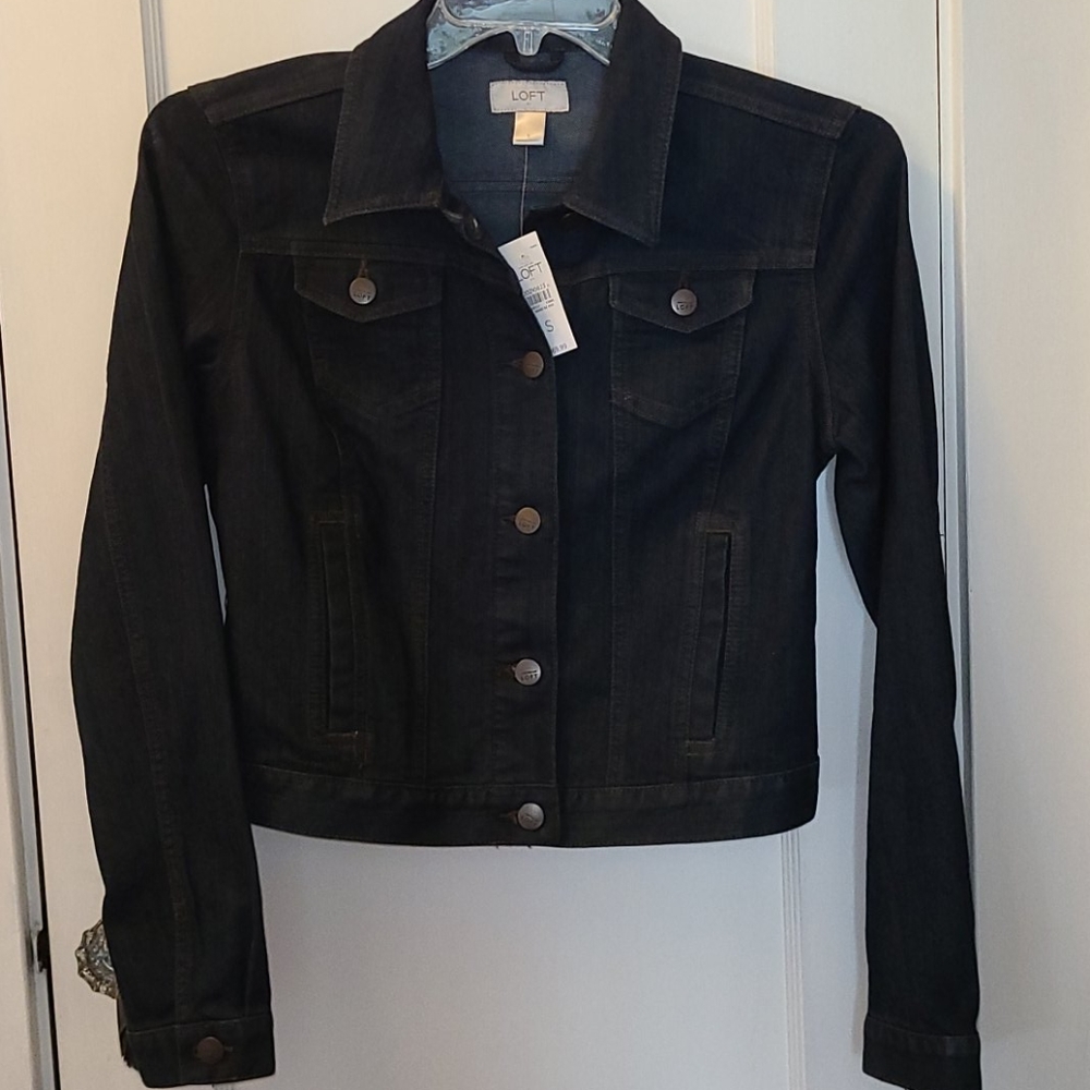 Loft Denim Jacket size S NWT!